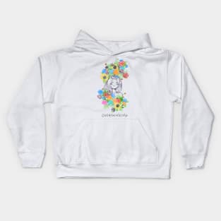 OVERTHINKING (black version) Kids Hoodie